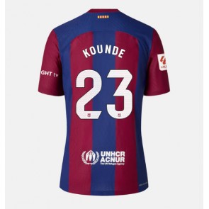 Barcelona Jules Kounde #23 Domaci Dres za Ženska 2023-24 Kratak Rukavima